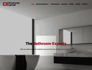 oconnorcarrollbathrooms.ie screenshot