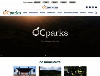 ocparks.com screenshot