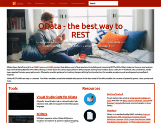 odata.org screenshot
