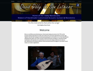 oddyluthiers.co.uk screenshot