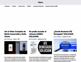 odeon.com.ar screenshot