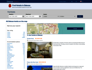 odessahotels.org screenshot