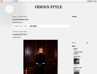 odiousstyle.blogspot.com screenshot