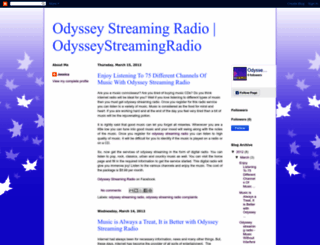 odysseystreamingradio.blogspot.com screenshot