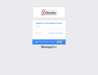 oeis.managebac.com screenshot