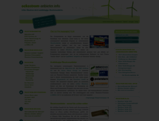 oekostrom-anbieter.info screenshot