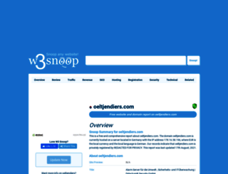 oeltjendiers.com.w3snoop.com screenshot