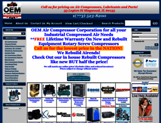 oemaircompressor.com screenshot