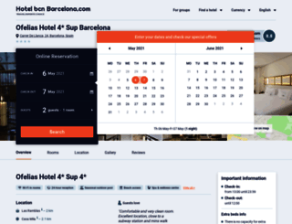 ofelias-hotel.hotelbcn-barcelona.com screenshot