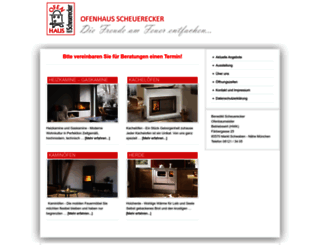 ofenhaus-scheuerecker.de screenshot