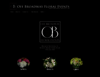 offbroadwayfloralevents.com screenshot