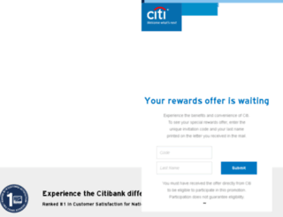 offer.citibank.com screenshot