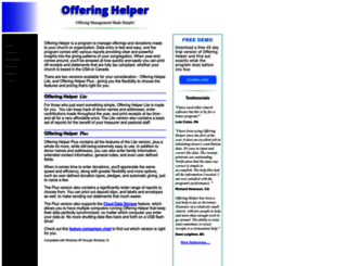 offeringhelper.com screenshot