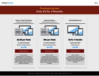 offers.burlingtonfreepress.com screenshot