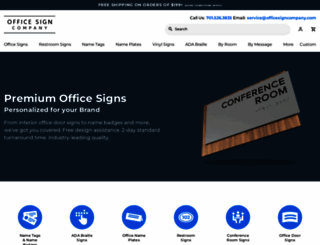 officesigncompany.com screenshot