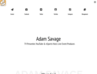 officialadamsavage.com screenshot