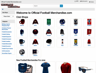 officialfootballmerchandise.com screenshot