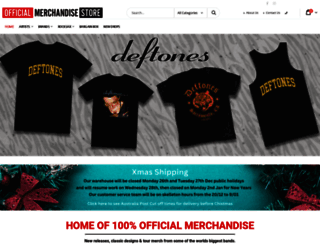 officialmerchandisestore.com screenshot