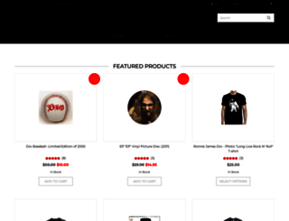 officialronniejamesdiowebstore.com screenshot