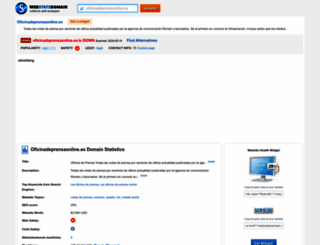 oficinadeprensaonline.es.webstatsdomain.org screenshot