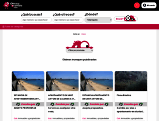 ofrezcoacambio.com screenshot