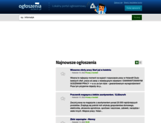 ogloszenia.szczecin.pl screenshot