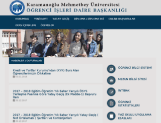 ogris.kmu.edu.tr screenshot