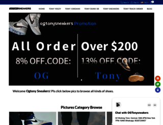 ogtonysneakers.com screenshot