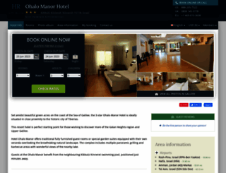 ohalo-manor-kinneret.hotel-rez.com screenshot