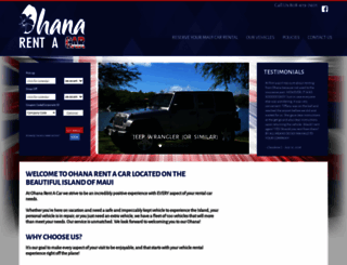 ohanarentalcar.com screenshot