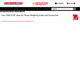 ohausweighingscales.com screenshot