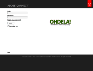 ohdela.adobeconnect.com screenshot