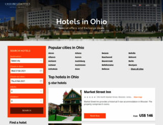 ohiobesthotels.com screenshot