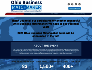 ohiobusinessmatchmaker.com screenshot