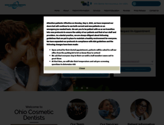 ohiocosmeticdentists.com screenshot