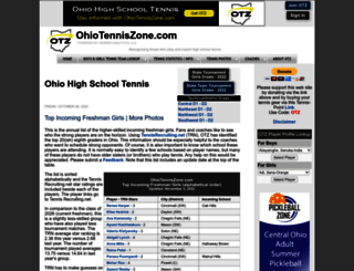 ohiotenniszone.com screenshot