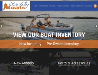 ohiovalleyboats.com screenshot