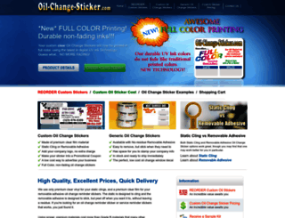 oil-change-sticker.com screenshot