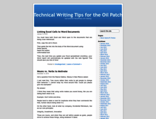 oilpatchwriting.wordpress.com screenshot