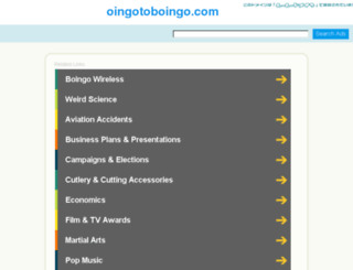 oingotoboingo.com screenshot