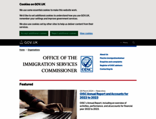oisc.gov.uk screenshot