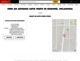 ok.edmond.stores.advanceautoparts.com screenshot