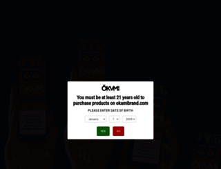 okamibrand.com screenshot