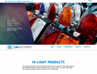okautoparts.co.th screenshot