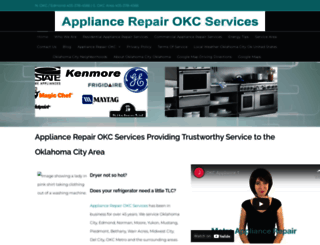 okcappliance.com screenshot