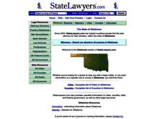 oklahoma.statelawyers.com screenshot