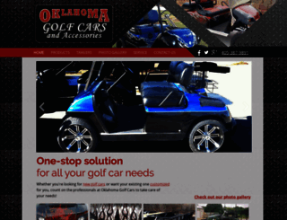 oklahomagolfcars.com screenshot