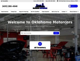 oklahomamotorcars.com screenshot