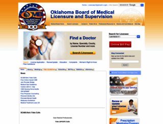 okmedicalboard.org screenshot