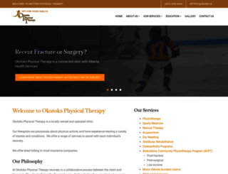 okotoksphysicaltherapy.com screenshot